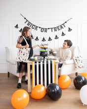 Load image into Gallery viewer, Trick or Treat Felt Glow in the Dark Banner