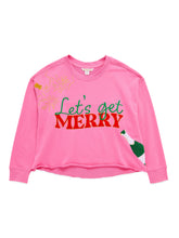 Load image into Gallery viewer, Let's Get Merry Lounge Sweatshirt, Pink