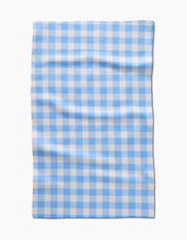 Load image into Gallery viewer, Angelic Sky Gingham Tea Towel