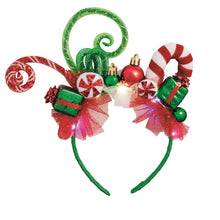 Load image into Gallery viewer, Mud Pie Light Up Christmas Headband