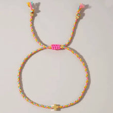 Load image into Gallery viewer, Corded Cross Bracelet