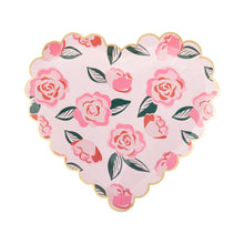 Load image into Gallery viewer, Roses Scalloped Heart Plate
