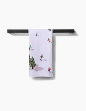 Load image into Gallery viewer, Winter Skiing Trip Tea Towel