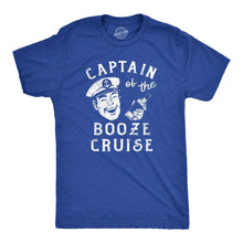 Load image into Gallery viewer, Captain Of The Booze Cruise Mens Funny Boating Boat T shirt