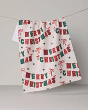 Load image into Gallery viewer, Geometry Christmas Banner Tea Towel - Holiday 2026