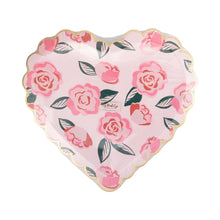 Load image into Gallery viewer, Roses Scalloped Heart Plate