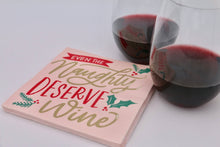Load image into Gallery viewer, Naughty Deserve Wine | Funny Christmas Napkins