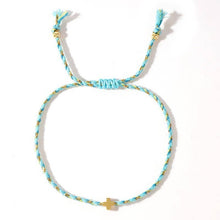Load image into Gallery viewer, Corded Cross Bracelet