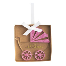 Load image into Gallery viewer, Mud Pie Acrylic Baby's First Christmas Ornament