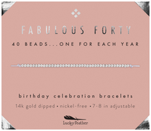 Load image into Gallery viewer, 40th Milestone Birthday Bracelet