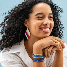 Load image into Gallery viewer, Chelsea 18 Strand Luxe Beaded Bracelet Set Blue