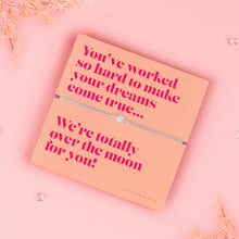 Load image into Gallery viewer, "We're Totally Over The Moon" Celebration Star Bracelet