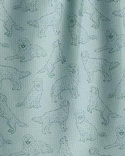 Load image into Gallery viewer, Geometry Golden Pups Tea Towel