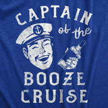 Load image into Gallery viewer, Captain Of The Booze Cruise Mens Funny Boating Boat T shirt