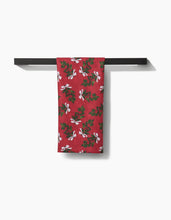 Load image into Gallery viewer, Christmas Berry Bow Tea Towel