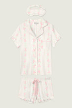 Load image into Gallery viewer, Roses Are Pink Pointelle 3-Piece PJ Set