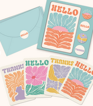 Load image into Gallery viewer, Note Card Set w/ Stickers