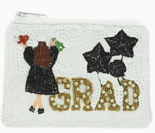 Load image into Gallery viewer, Beaded Graduation Coin Purse
