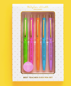 5 Piece Pen Set - Teacher Appreciation