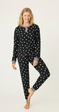 Load image into Gallery viewer, PJ Salvage Tiny Hearts Waffle Thermal Ski Jammie Set