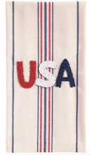 Load image into Gallery viewer, Americana Beaded Tea Towel