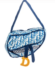 Load image into Gallery viewer, Royal Blue & White Dogior Saddle Bag Dog Toy by Haute Diggity Dog