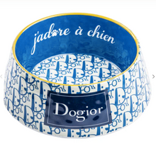 Load image into Gallery viewer, Royal Blue & White Dogior Pet Bowls by Haute Diggity Dog