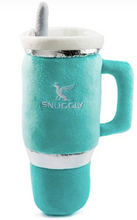 Load image into Gallery viewer, Snuggly Cup Teal Plush Dog Toy by Haute Diggity Dog