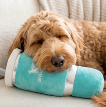 Load image into Gallery viewer, Snuggly Cup Teal Plush Dog Toy by Haute Diggity Dog