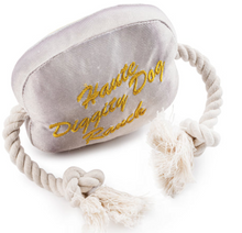 Load image into Gallery viewer, Western Belt Buckle Plush Dog Toy by Haute Diggity Dog