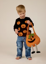 Load image into Gallery viewer, Pumpkin Dangle Leg Felt Halloween Bucket