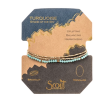 Load image into Gallery viewer, Delicate Stone Wrap Bracelet