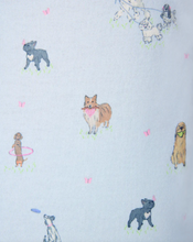 Load image into Gallery viewer, Dogs Fetch & Frolic Ice Blue Tank & Shorts Pajama Set by PJ Salvage