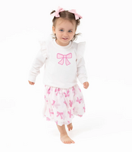 Load image into Gallery viewer, Pretty Bow Ruffle Sweatshirt