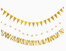 Load image into Gallery viewer, Gold Mini Banner Set