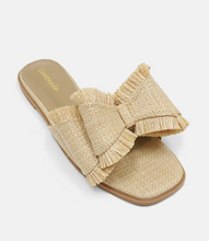 Load image into Gallery viewer, Natural Woven Raffia Resort Sandals by Lemonade