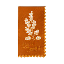 Load image into Gallery viewer, Acorns Give Thanks Dinner Napkin