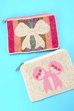 Load image into Gallery viewer, Bow Beaded Coin Purse