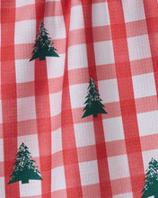 Load image into Gallery viewer, Geometry Christmas Pines Tea Towel