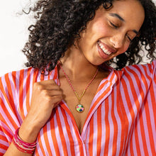 Load image into Gallery viewer, Chelsea 18 Strand Luxe Beaded Bracelet Set Pink