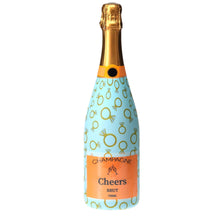 Load image into Gallery viewer, Blue Engagement Ring / Champagne