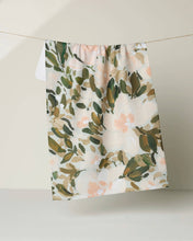 Load image into Gallery viewer, Geometry Painted Blossoms Tea Towel