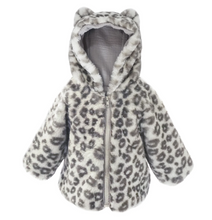 Load image into Gallery viewer, Leopard Faux Fur Baby Coat