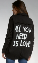 Load image into Gallery viewer, All You Need is Love Distressed Jacket