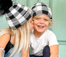 Load image into Gallery viewer, Lux Beanz Buffalo Plaid Beanies (Kids & Adults)