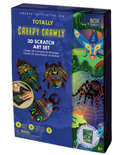 Load image into Gallery viewer, Totally Creepy Crawly 3D Scratch Art Set