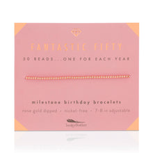 Load image into Gallery viewer, 50th Milestone Birthday Bracelet
