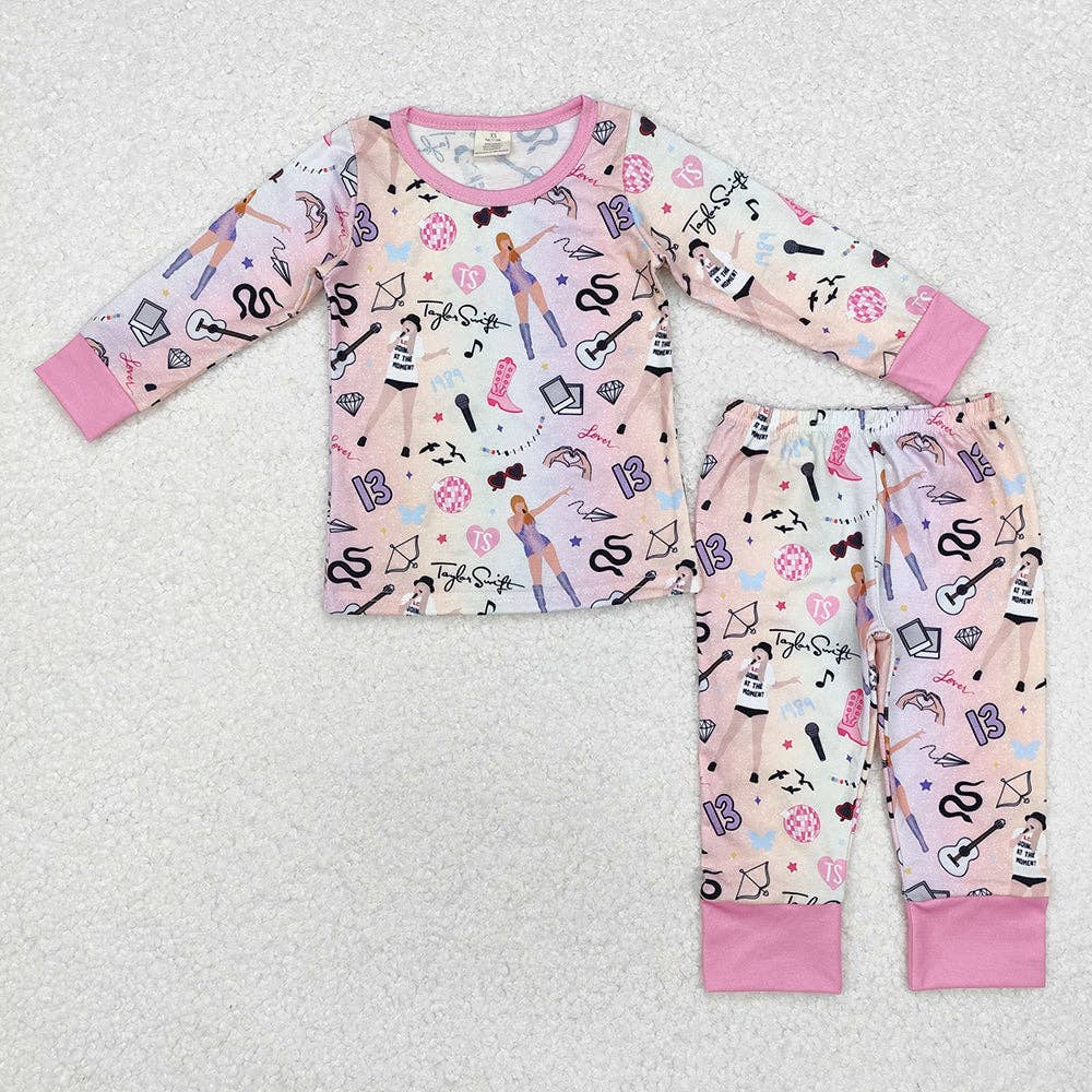 Taylor Swift Kids Long Sleeve Pajamas