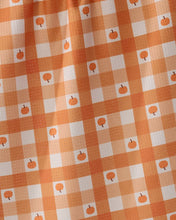 Load image into Gallery viewer, Geometry Pumpkin Check Tea Towel
