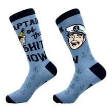 Load image into Gallery viewer, Men's Captain Of The Shit Show Socks
